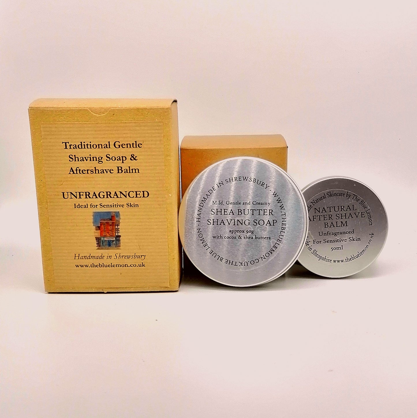 Gentle Shaving Soap and Nourishing Aftershave Balm
