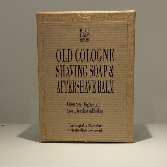 Gentle Shaving Soap and Nourishing Aftershave Balm Set
