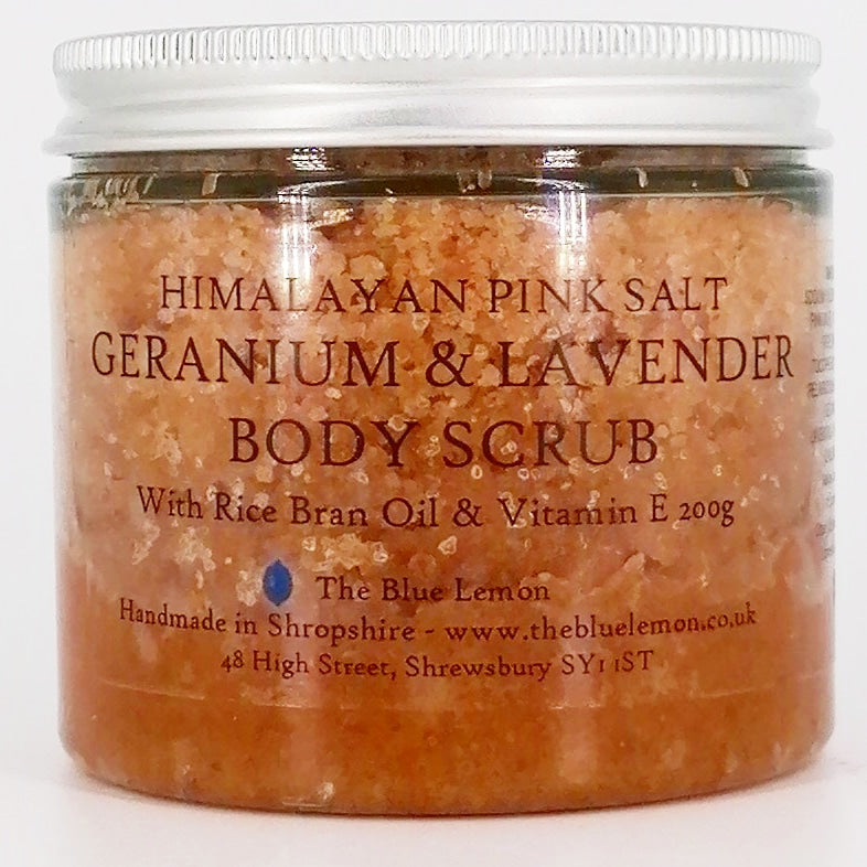 Geranium & Lavender Pink Salt Body Scrub
